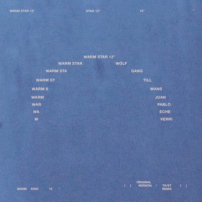 Wolfgang Tillmans & Juan Pablo Echeverri - Warm Star 12" (incl remixes by TR/ST) (7f3b2c4f-a6dd-420a-a2eb-6e069f26ed4d)