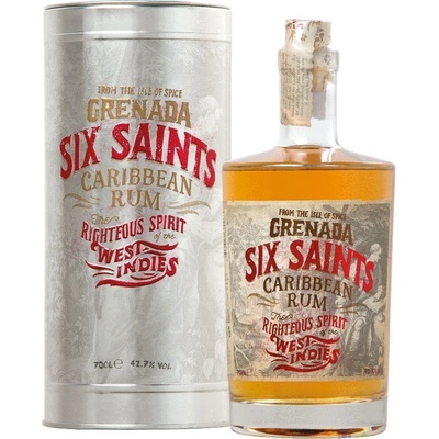 Six Saints Caribbean Rum 41,7% 0,7 l (plechová dóza)