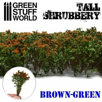 Dekorace Green Stuff World Tall Shrubbery: Brown Green