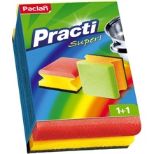 Paclan Kuchyňská houbička Pacti super 2 ks (barevné)