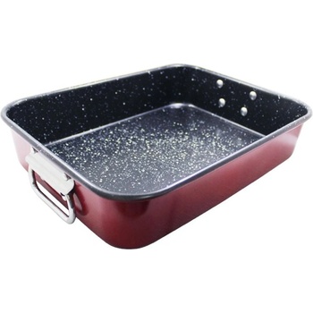 Elekom Тава с дръжки ЕК-Н30 r, Мраморно незалепващо покритие, Подвижни метални дръжки (ek-Н30 r)