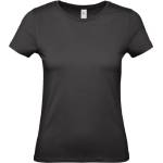 B&C Collection B&c e150 / Дамска тениска с обло деколте - черна s (01002t00201)
