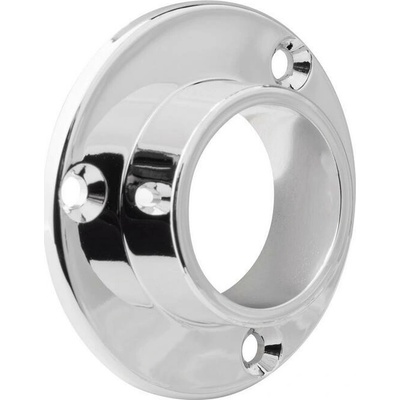 Walteco Držiak šatníkovej tyče s prírubou priemer 25 mm chróm 2 ks 92220