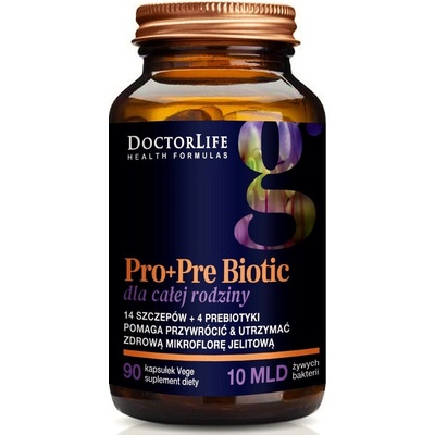Doctor Life Pro+Pre Biotic pre celú rodinu 90 veg. kapsúl
