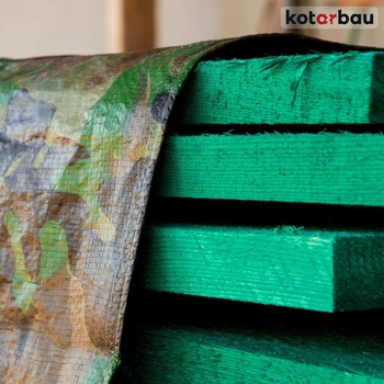 Tarpaulin plachta Khaki 4x6 m, 80 g/m, zakrývacia, oliva/kamufláž