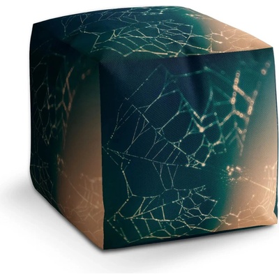Sablio Taburet Cube Pavučina - 50x50x50 cm