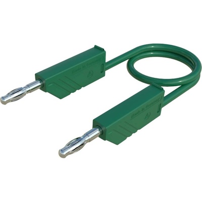 4mm PVC-test lead, on both sides stackable plugs, 2,5mm², 25 cm