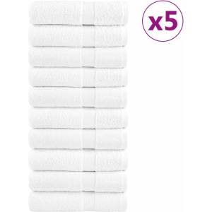 vidaXL Премиум кърпи за ръце SOLUND 50 бр бели 50x100 см 600 gsm (137127)