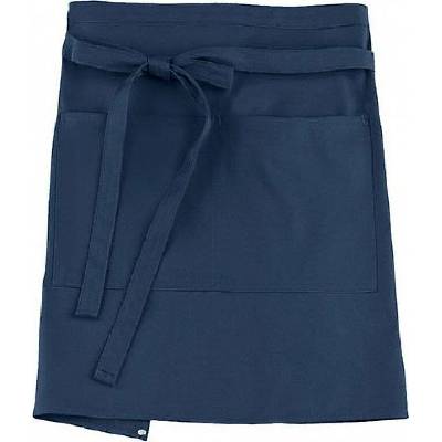 CG Workwear Gastro zástěra Roma s kapsami odolná proti pomačkání modrá tmavá CGW1262