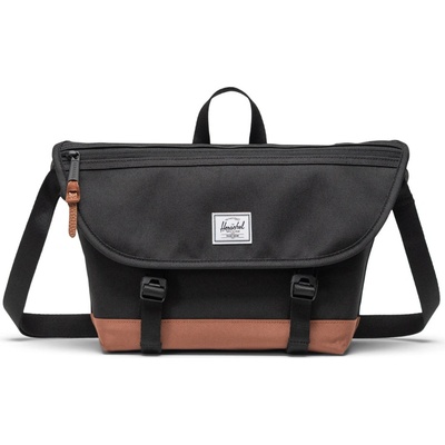 Herschel Cove Small Messenger Black/Saddle Brown