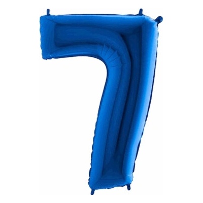 Balón narodeninový číslo 7 maxi modrá