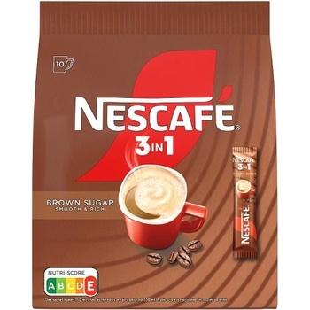 Nescafé 3v1 s trstinovým cukrom 10 x 16,5 g