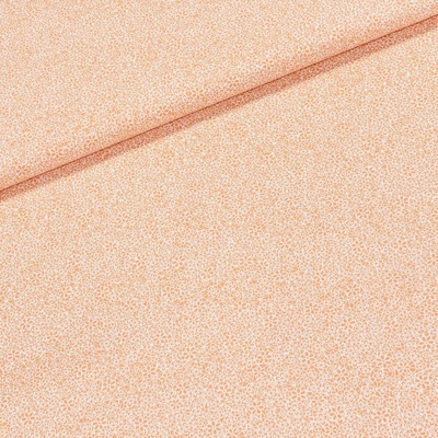Bavlněné plátno N 325, oranžové kytičky na bílé š.150cm (látka v metráži)