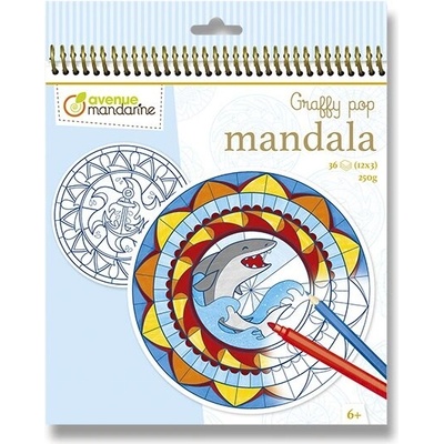 Maľovanky Avenue Mandarine Graffy Pop Mandala pre chlapcov