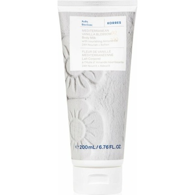 Korres Mediterranean Vanilla Blossom hydratační tělové mléko s mandlovým olejem 200 ml