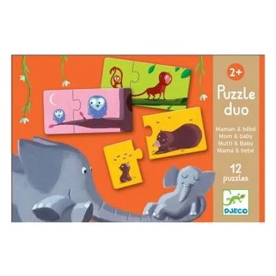 DJECO - Детски пъзел-дуо Мама и бебе (DJ08157)