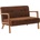 Asir Двуместен диван tumi, кафяв (as3153)