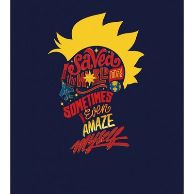 Komar Vliesová fototapeta Captain Marvel saves the World rozměry 250 x 280 cm