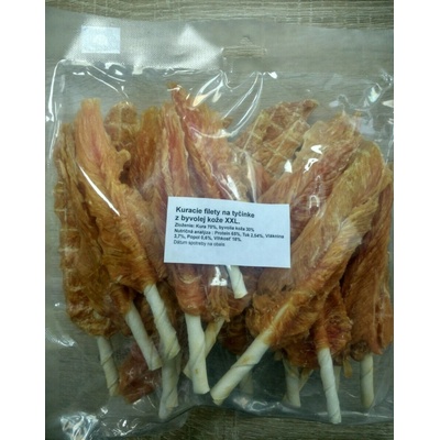 For dogs and cats Kuracie filety na tyčinke z byvolej kože veľké 500 g