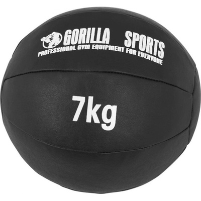 Gorilla Sports Kožený medicinbal 7 kg