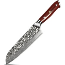 The Knife Brothers Rosewood santoku damaškový nůž 7"