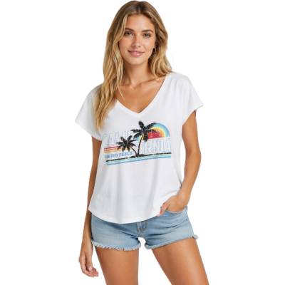 Only tričko Onllucy Life S/S V-Neck biela