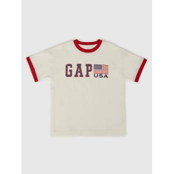 GAP Детска риза с логото на GAP GAP | Byal | Момчешки | 104/110