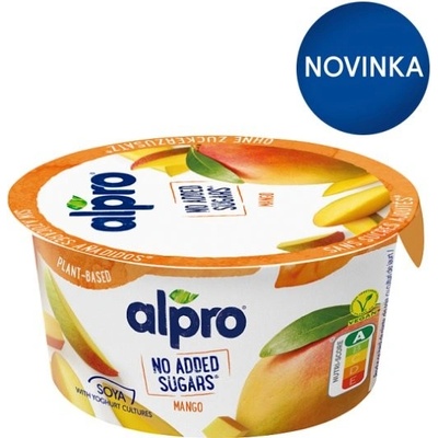 Alpro sójová alternatíva jogurtu bez pridaného cukru mango 135 g