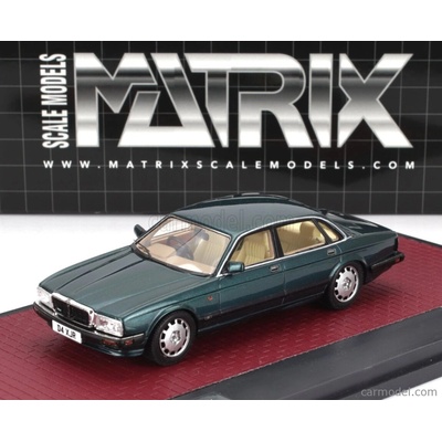 Matrix scale models Jaguar Xjr xj40 1991 Green Met 1:43