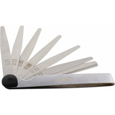 Ventilové - spárové měrky, 0.03 - 0.25 mm, 9 listů