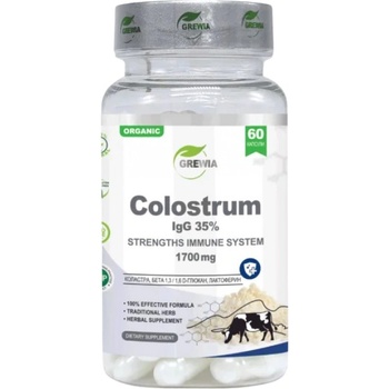 Grewia COLOSTRUM IgG 35% Immunoglobulin 1700 mg [60 капсули]