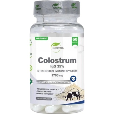Grewia COLOSTRUM IgG 35% Immunoglobulin 1700 mg [60 капсули]