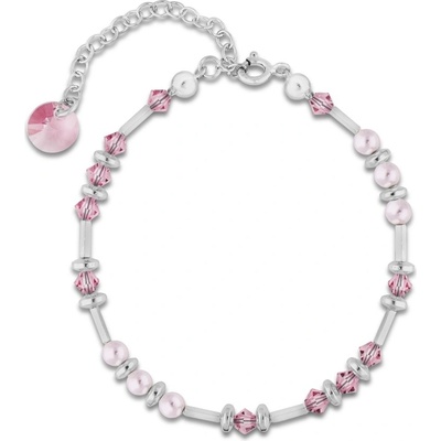 Spark růžový Clematis se Swarovski Elements B58105328RLR Light Rose