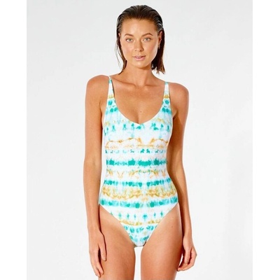 Rip Curl plavky Summer Palm Good One Pie bílá