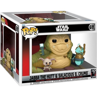 Funko Pop! Star Wars Jabba the Hutt and Salacious B. Crumb 15 cm