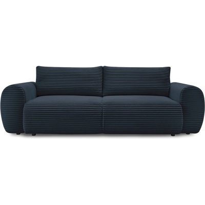 Bobochic Тъмносин разтегателен диван от рипсено кадифе 257 cm Lucien - Bobochic Paris (104871)