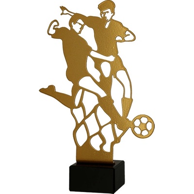 Zlatá kovová trofej Fotbal