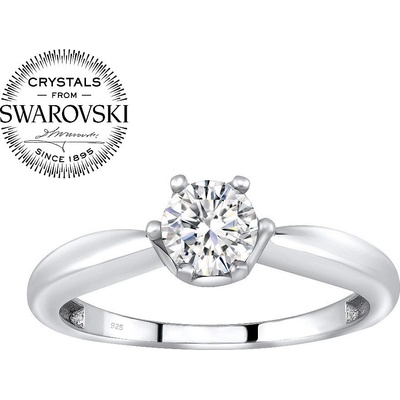 SILVEGO stříbrný prsten se Swarovski Crystals B25003