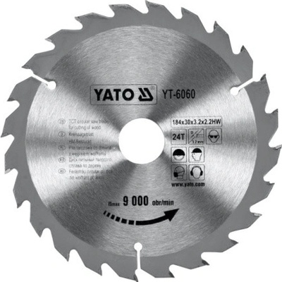 Yato Kotouč na dřevo 184 x 30 mm 24z, YT-6060