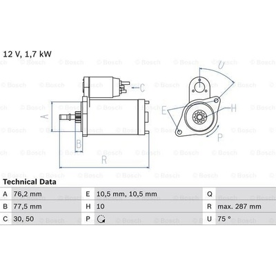 BOSCH Startér 0986022870