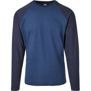 Urban Classics Мъжка блуза Urban Classics LS в синьо darkblue/midnightnavyMODEL259 SALE - , размер 3XL
