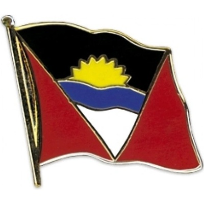 Odznak (pins) 20mm vlajka Antigua a Barbuda - farebný