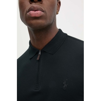 Ralph Lauren Тениска с яка Polo Ralph Lauren в черно с изчистен дизайн 710941488 (710941488)