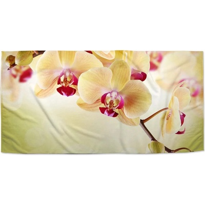 Sablio Ručník s potiskem Orchidej 2 50 x 100 cm