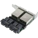 Supermicro 16-port Int. mSAS HD to Ext. mSAS HD converter Low Profile AOM-SAS3-16I16E-LP (AOM-SAS3-16I16E-LP)