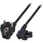 ACT Захранващ кабел ACT AK5409, Schuko CEE 7/7 към IEC C5, 1m, черен (AK5409)