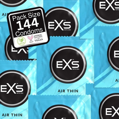 EXS Condoms Air Thin - ултратънки латексови презервативи (144 бр. )