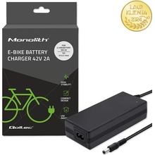 Qoltec Nabíječka pro e-bike 36V 42V 2A konektor 5,5 x 2,1mm