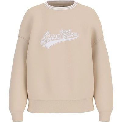 GUESS Блуза Guess Women's Star Cotton Crew Sweatshirt - Biscotti