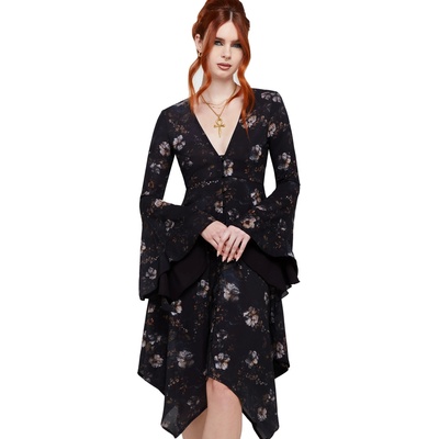KILLSTAR дамска рокля KILLSTAR - Autumna's Night - Black/Multi - KSRA014555